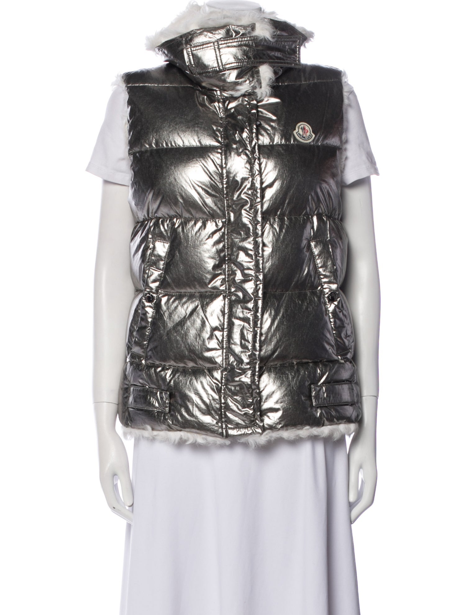 Moncler Leather Vest w/ Tags