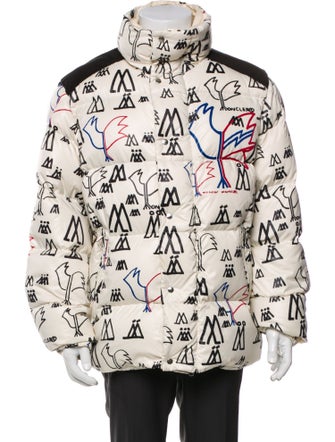 2 Moncler 1952 Graphic Print Puffer Coat