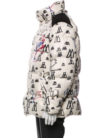 2 Moncler 1952 Graphic Print Puffer Coat