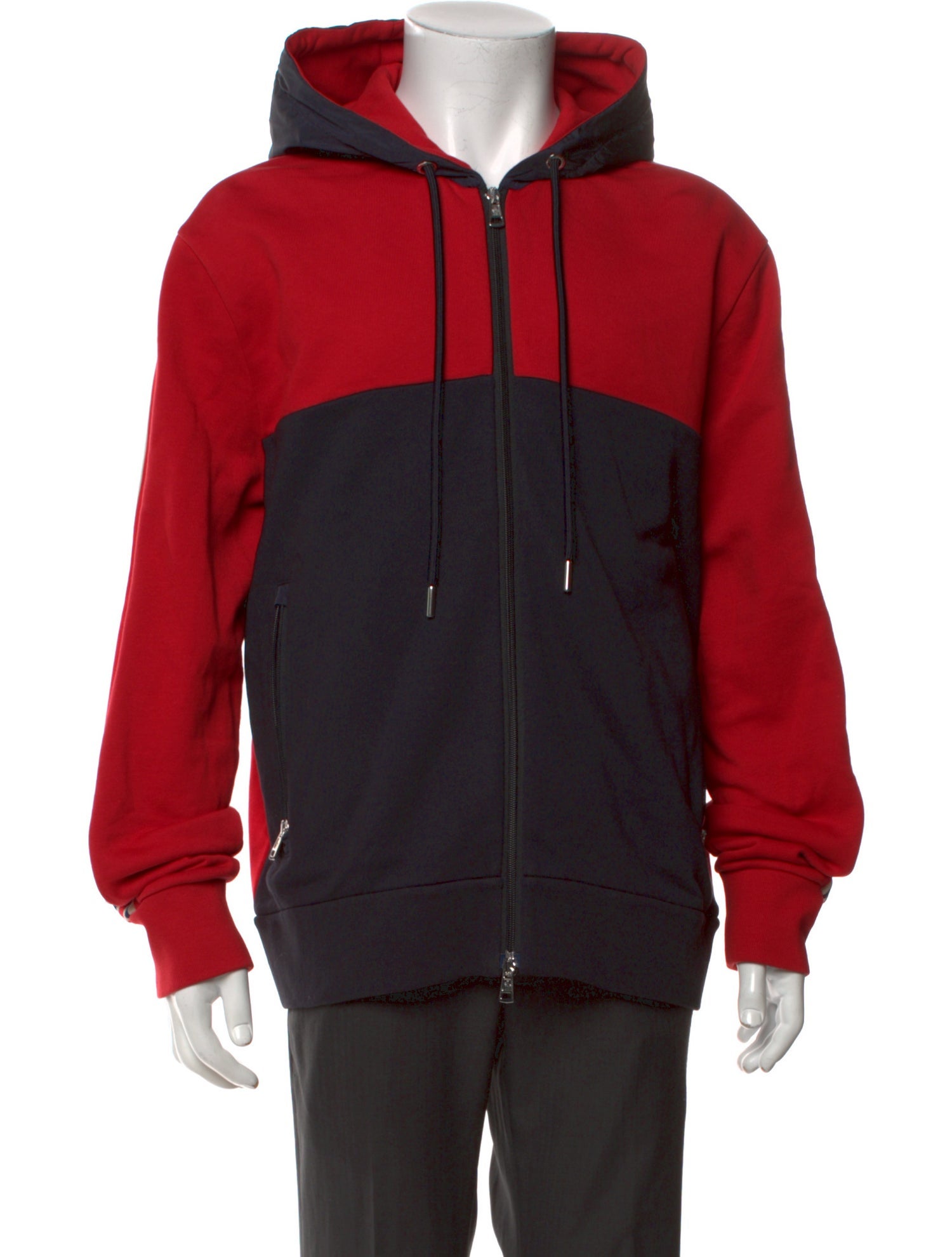 Moncler Colorblock Pattern Crew Neck Hoodie