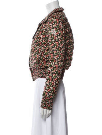Moncler Silk Floral Print Jacket
