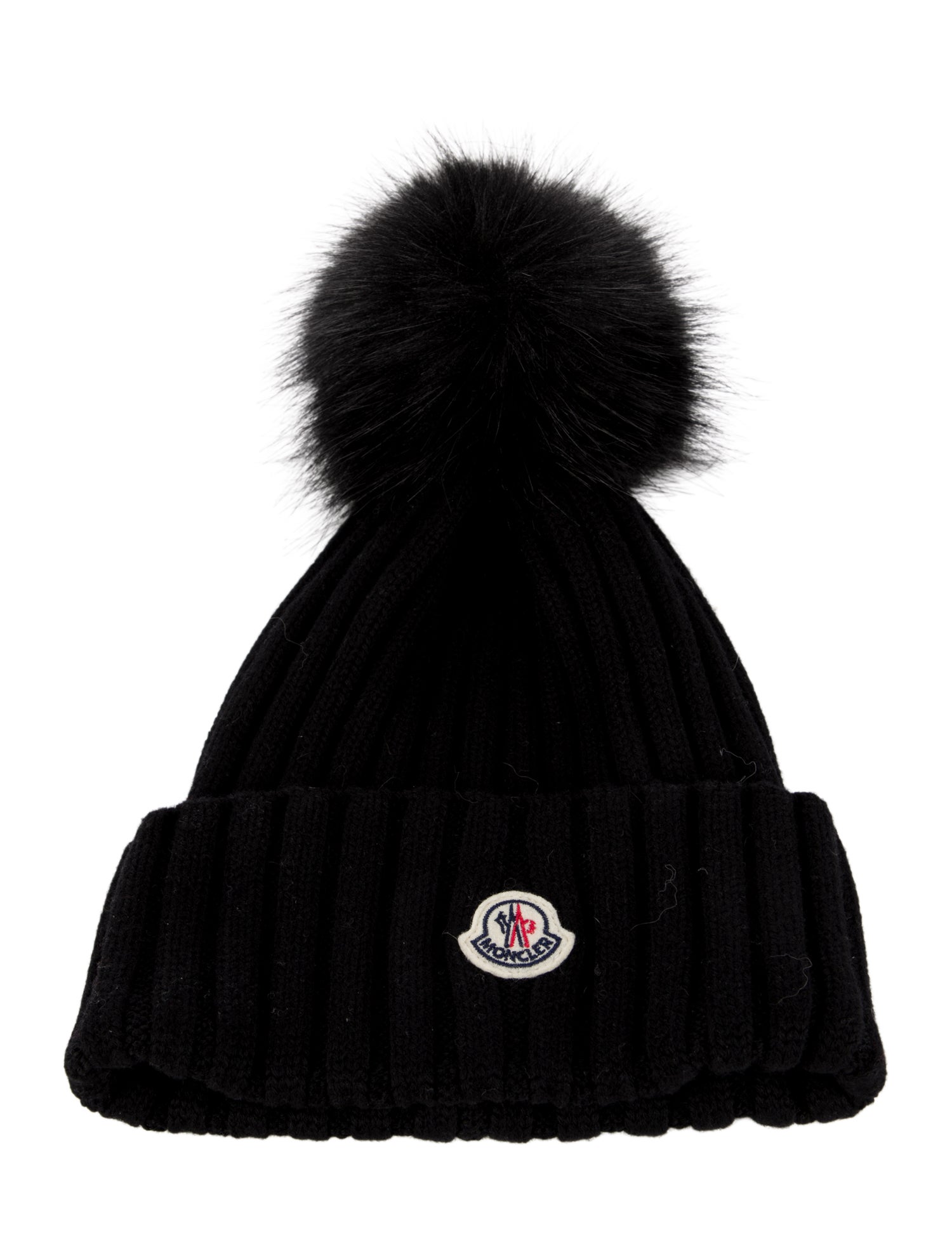 Moncler Black Pom Pom Winter Hat