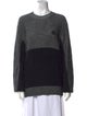 Moncler Virgin Wool Colorblock Pattern Sweater