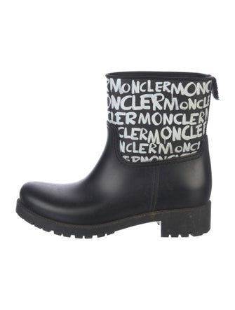 Moncler Rubber Printed Rain Boots