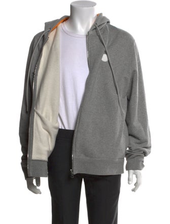 Moncler V-Neck Long Sleeve Hoodie