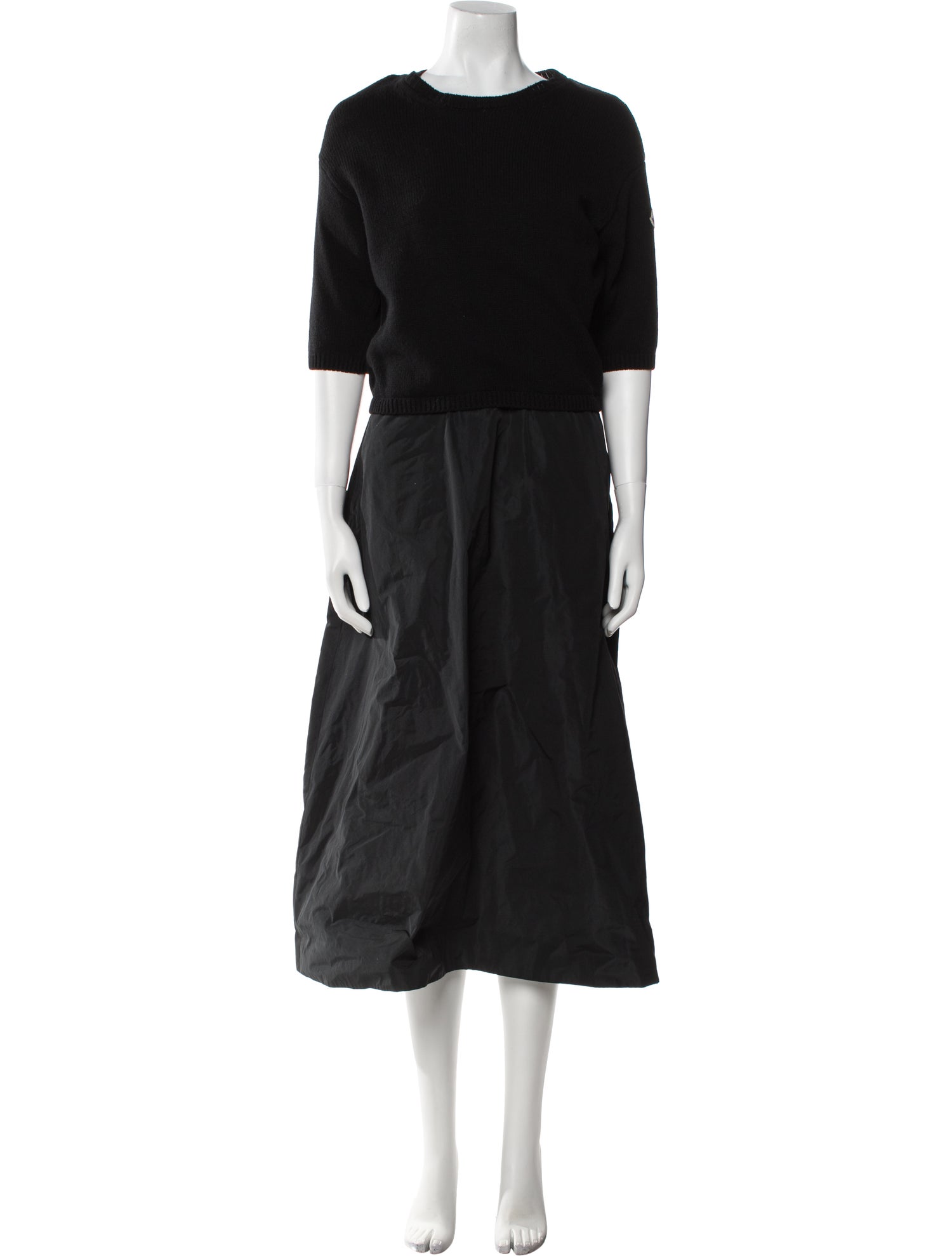 Moncler Crew Neck Long Dress