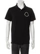 Moncler V-Neck Short Sleeve Polo Shirt
