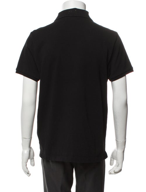 Moncler V-Neck Short Sleeve Polo Shirt