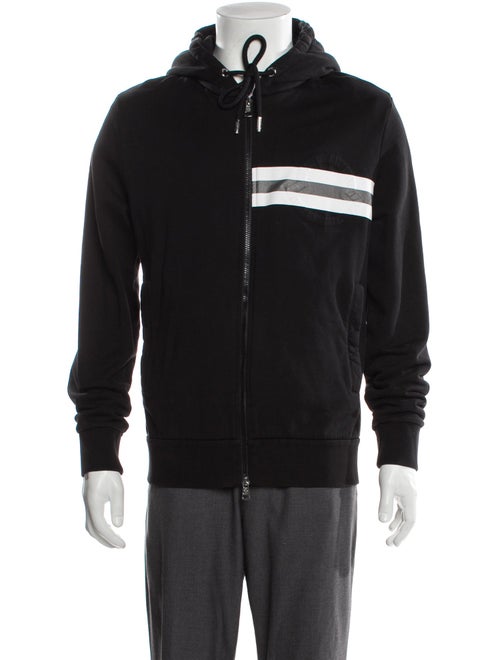 Moncler Colorblock Pattern Crew Neck Hoodie