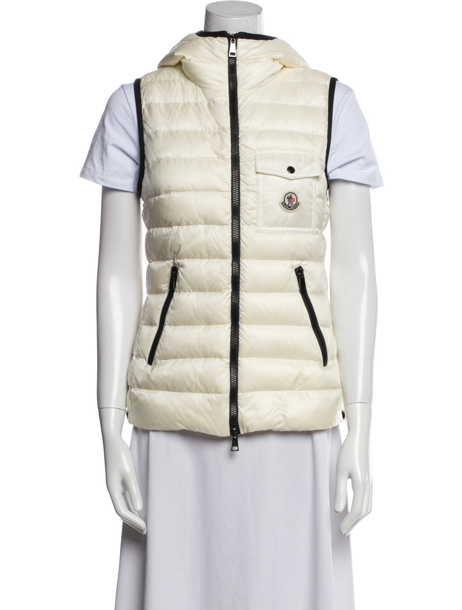 Moncler Colorblock Pattern Down Jacket