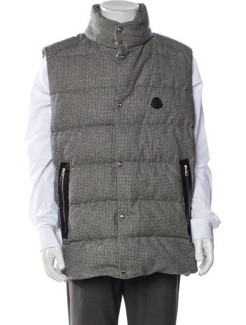 Moncler Virgin Wool Houndstooth Print Vest