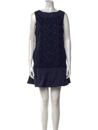 Moncler Bateau Neckline Mini Dress