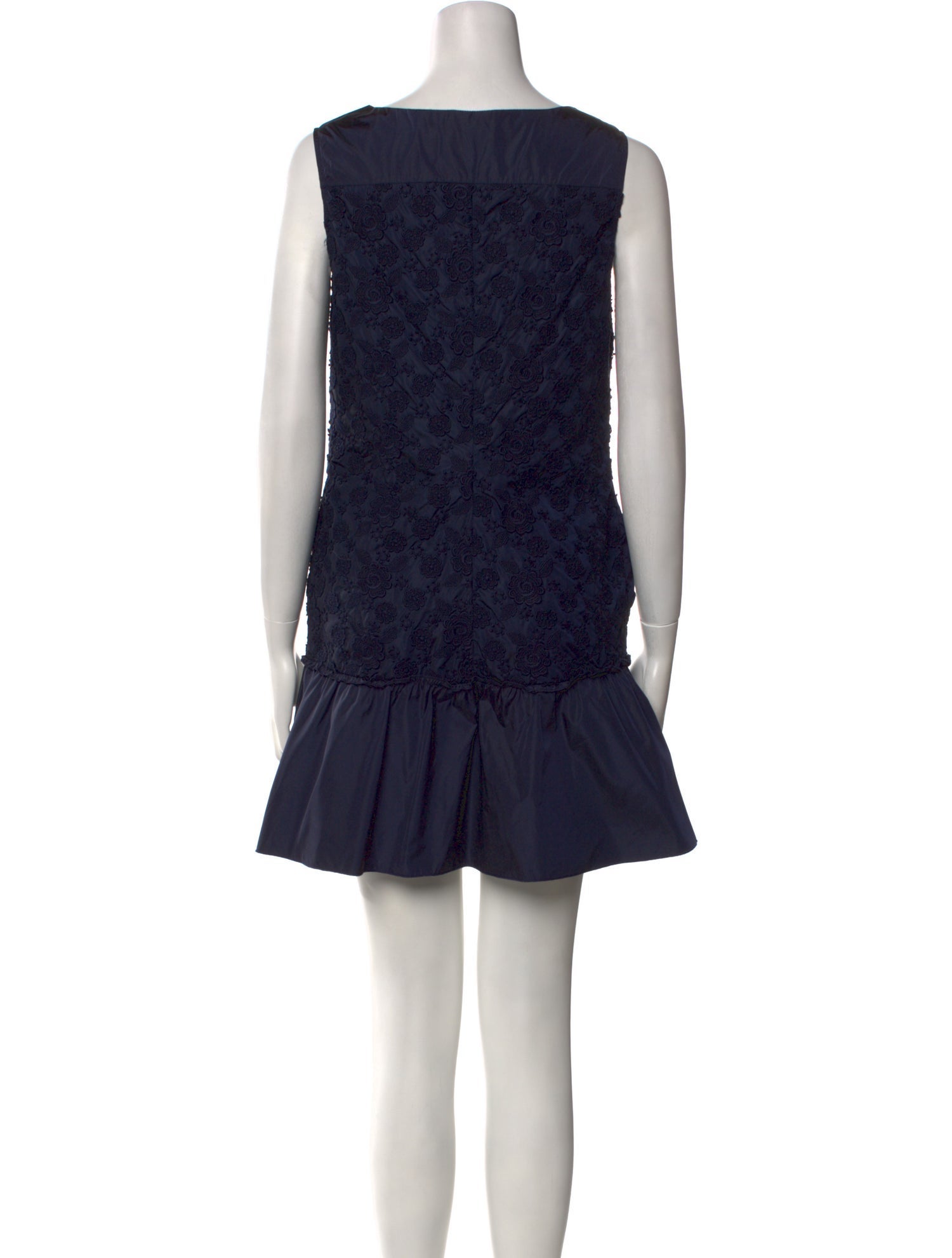 Moncler Bateau Neckline Mini Dress