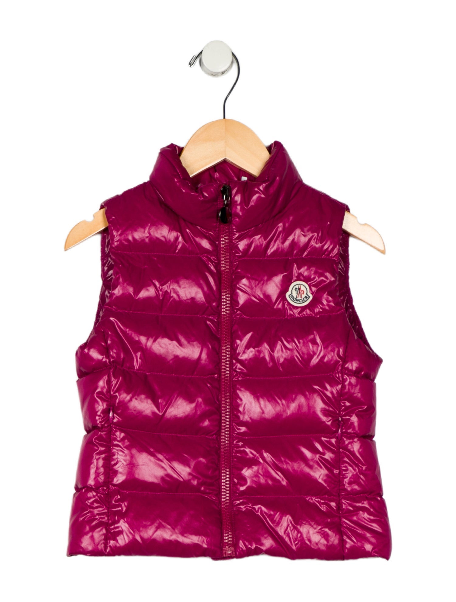 Moncler toddler girls' pink jacket vest