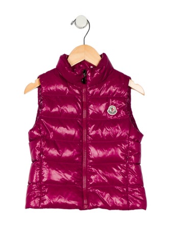 Moncler toddler girls' pink jacket vest