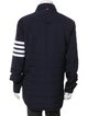 Thom Browne Signature Logo Striped Puffer Coat