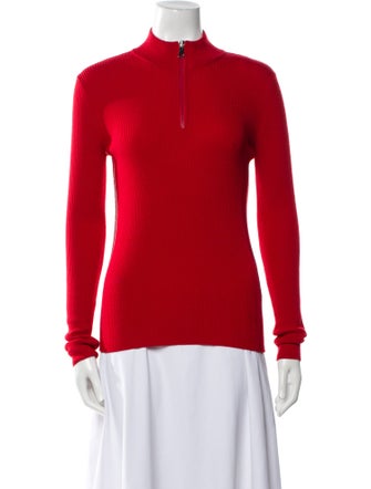 Moncler Virgin Wool Mock Neck Sweater