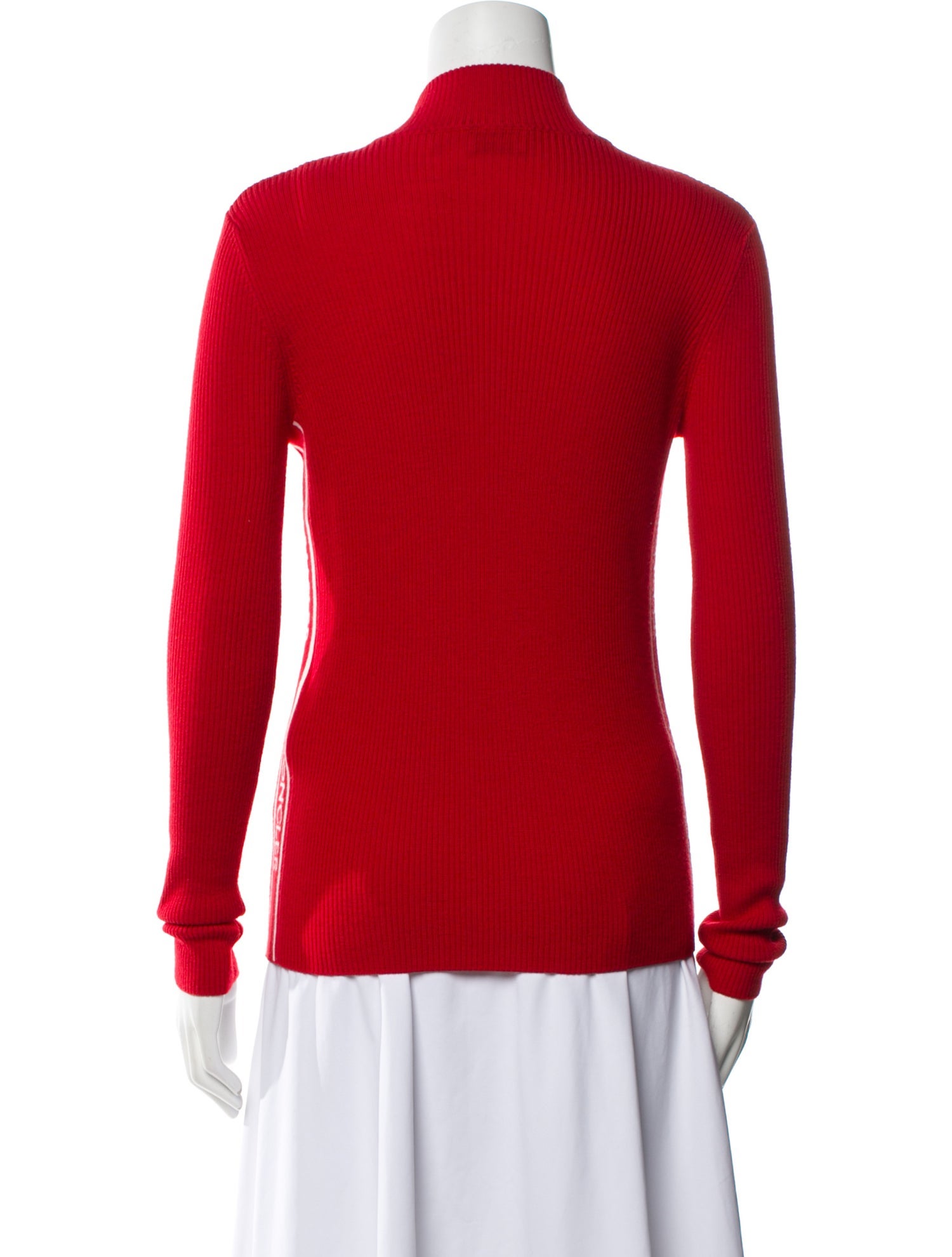 Moncler Virgin Wool Mock Neck Sweater