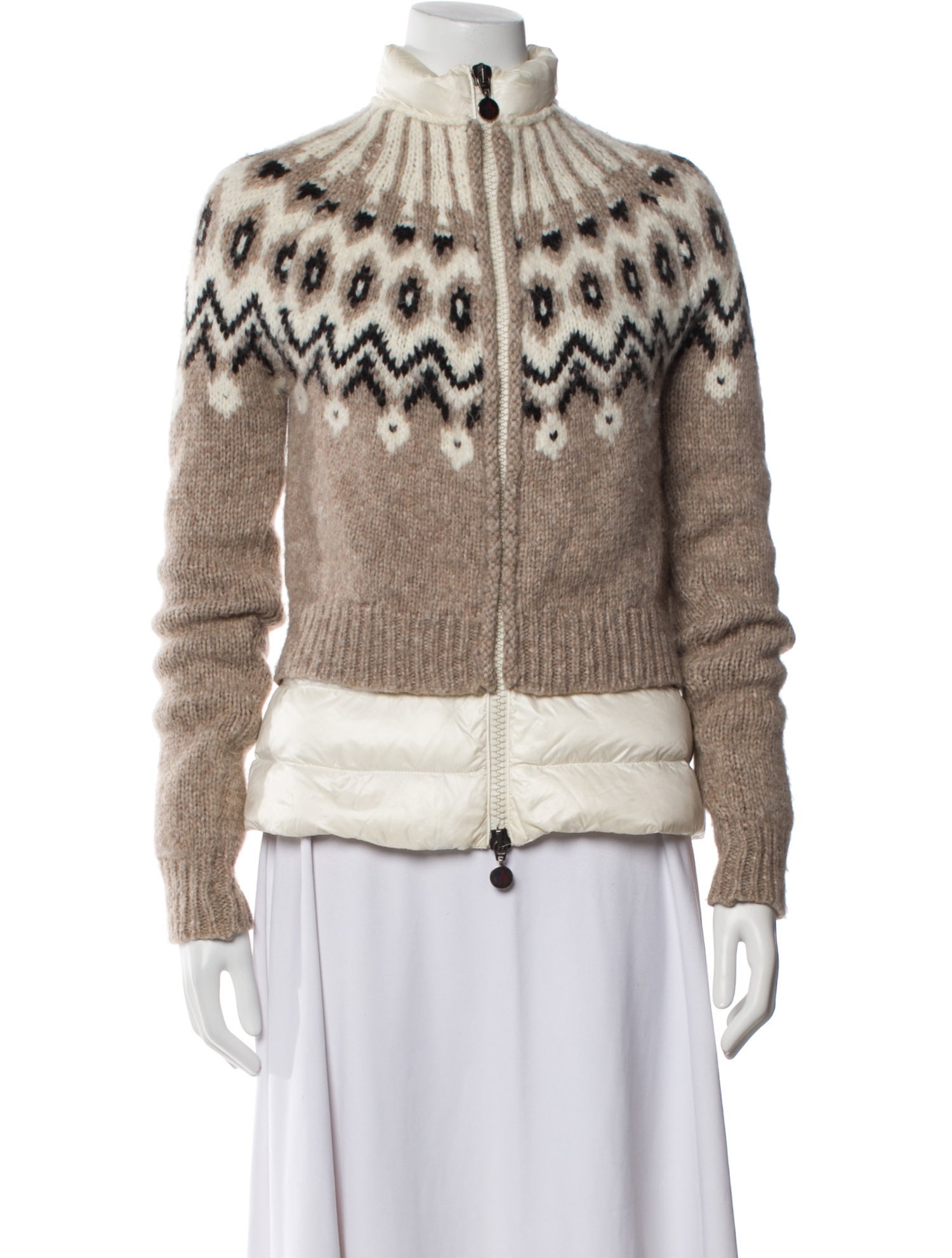 Moncler Alpaca Printed Down Jacket