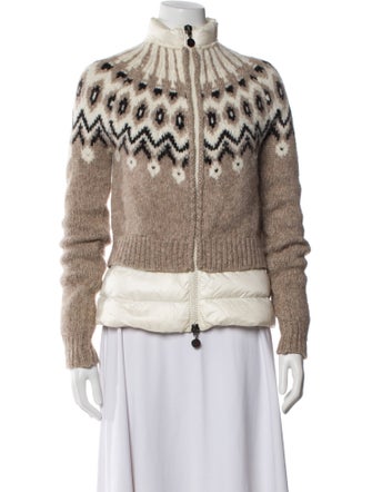 Moncler Alpaca Printed Down Jacket