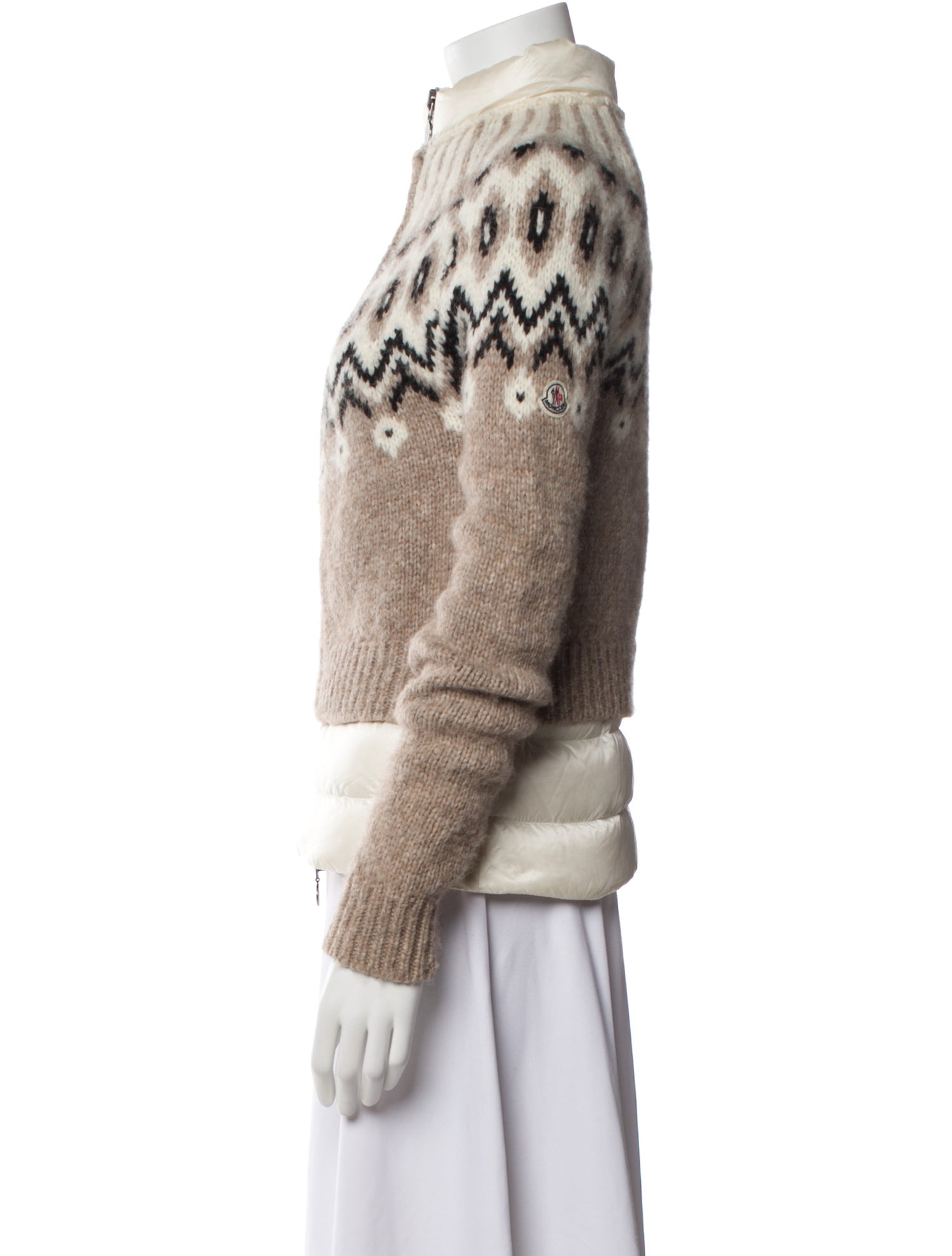 Moncler Alpaca Printed Down Jacket