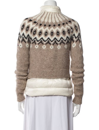 Moncler Alpaca Printed Down Jacket