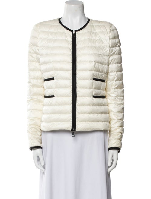 Moncler Nylon Striped Down Jacket