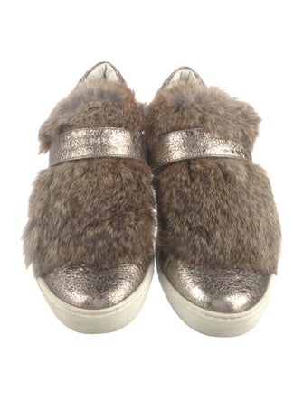 Moncler Leather Colorblock Pattern Sneakers