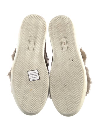 Moncler Leather Colorblock Pattern Sneakers