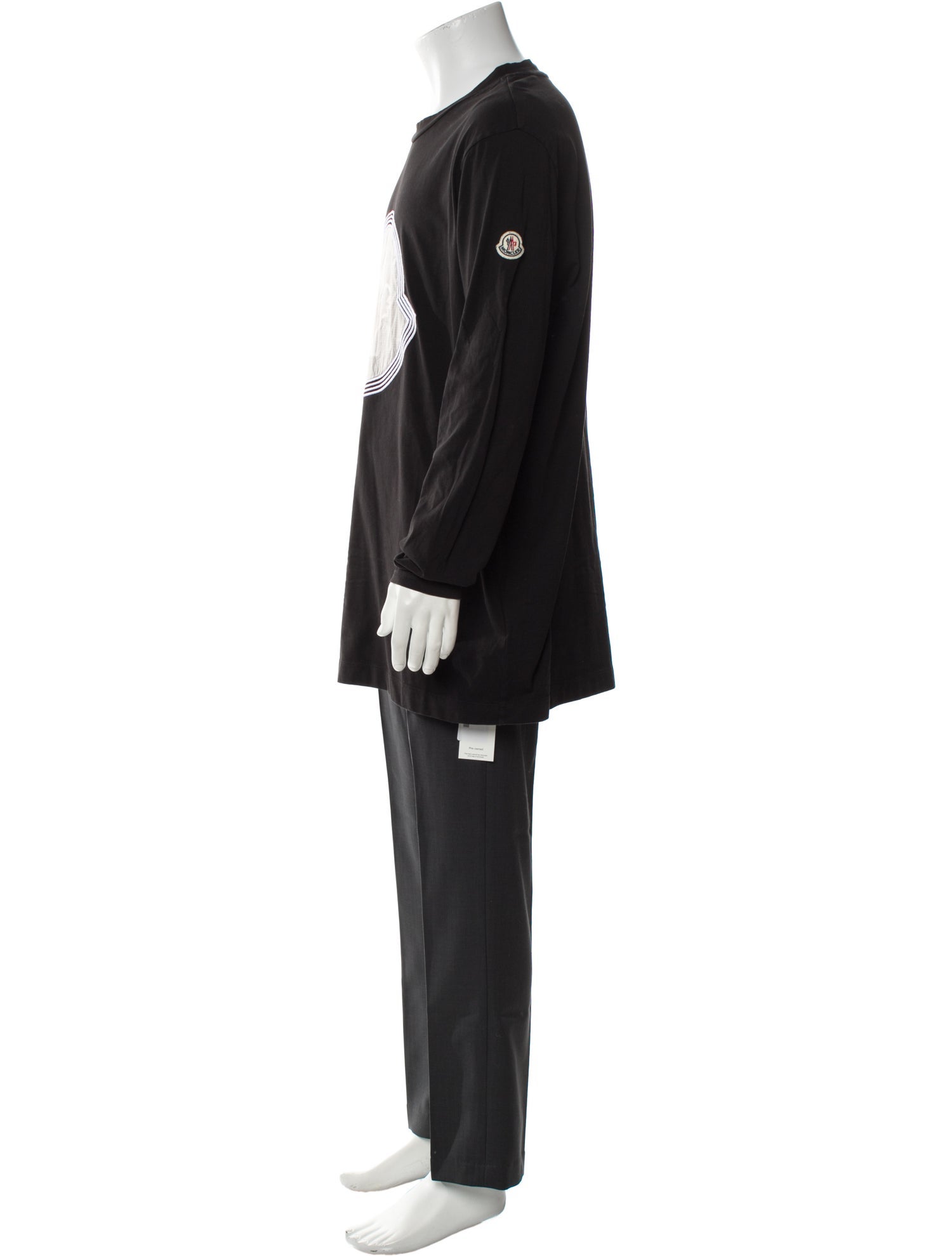 Moncler Graphic Print Scoop Neck Henley