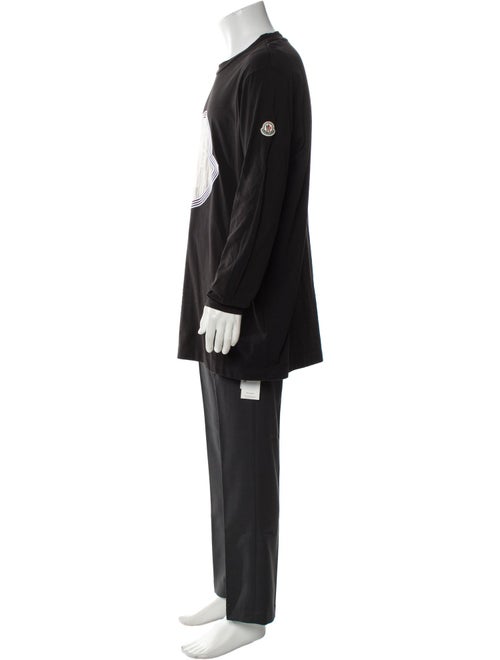 Moncler Graphic Print Scoop Neck Henley