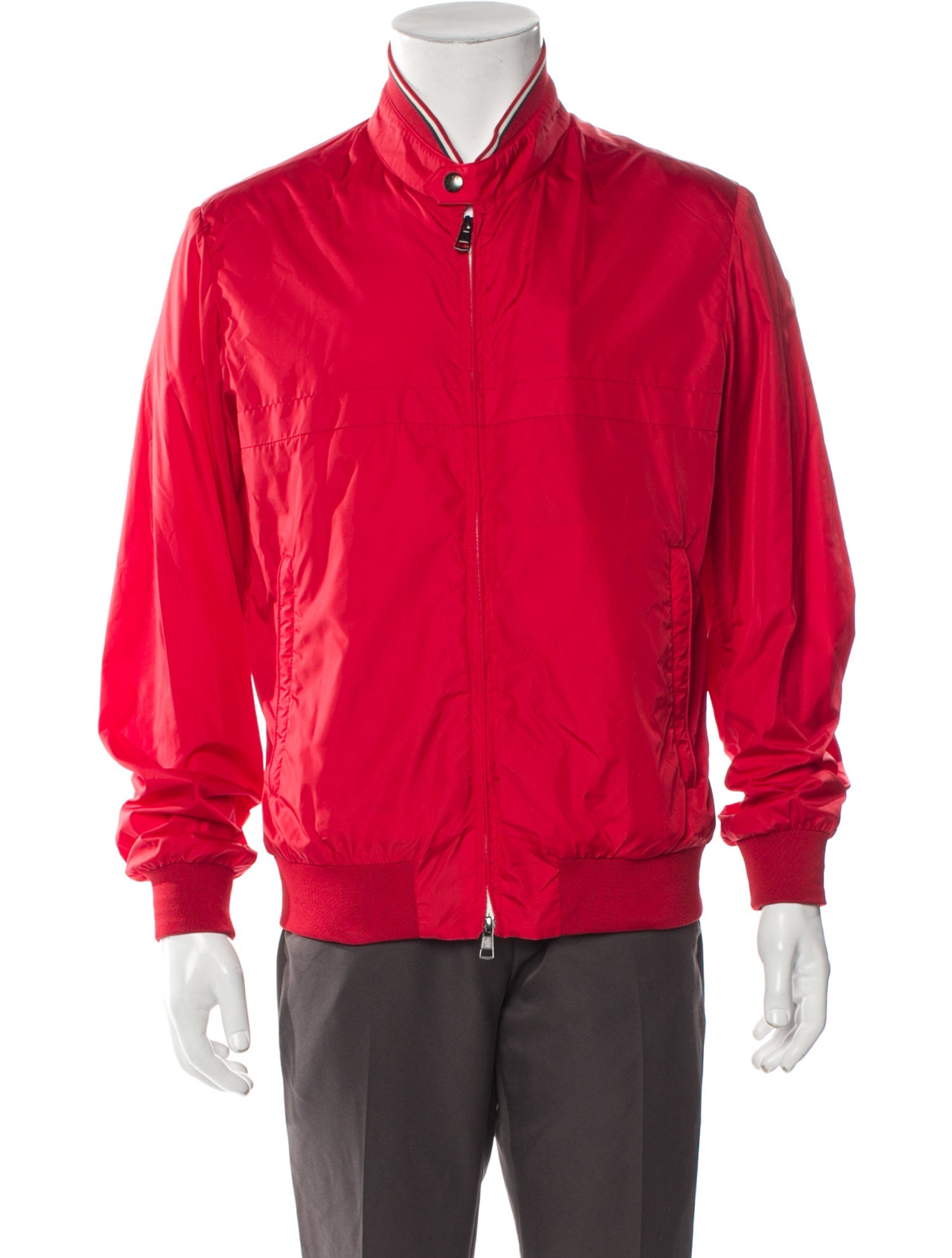 Moncler Striped Bomber Jacket