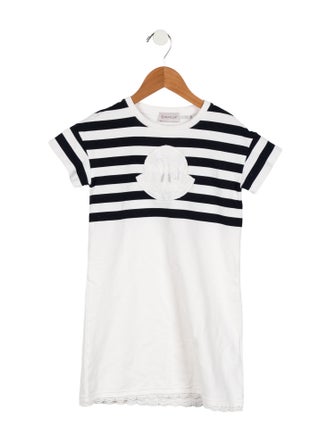 Moncler Girls' Striped Casual Dress