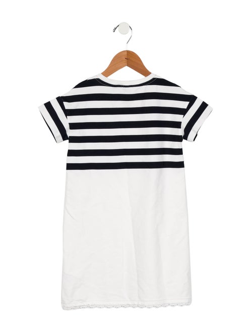 Moncler Girls' Striped Casual Dress