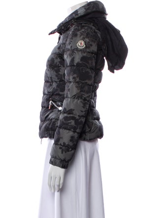 Moncler Wool Printed Down Jacket