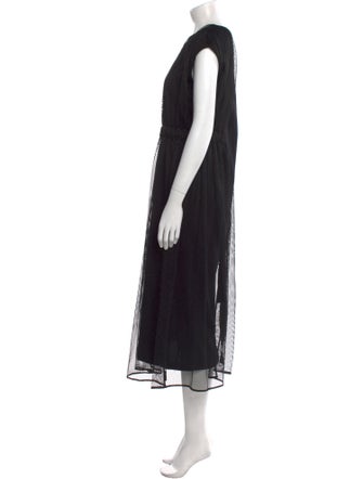 Moncler Mesh Long Dress