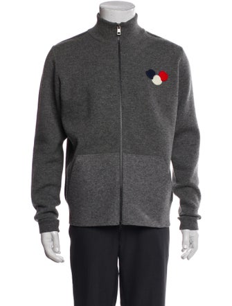 Moncler Virgin Wool Turtleneck Cardigan