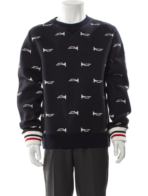 Moncler Printed Crew Neck Sweatshirt