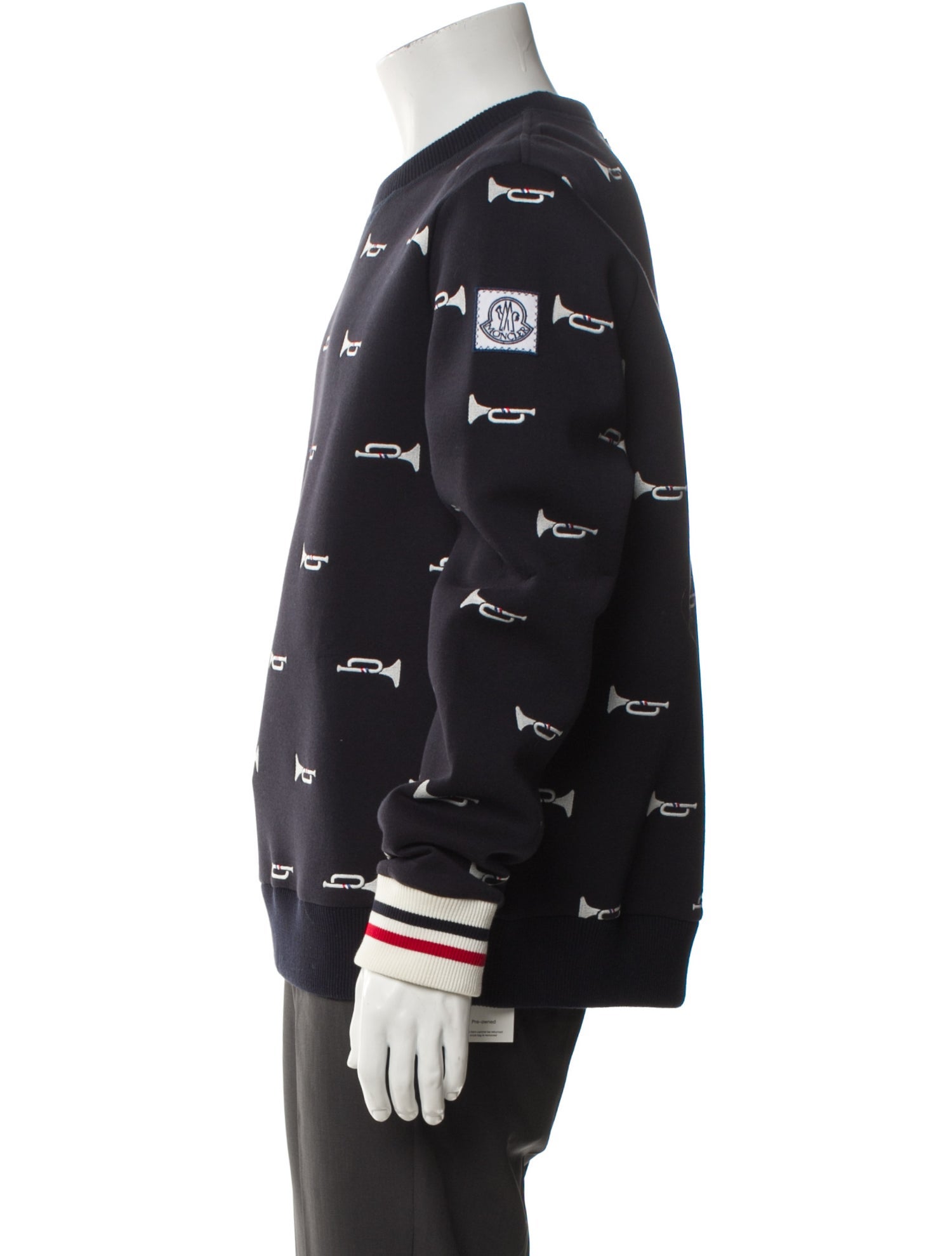 Moncler Printed Crew Neck Sweatshirt