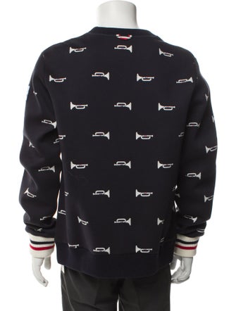 Moncler Printed Crew Neck Sweatshirt