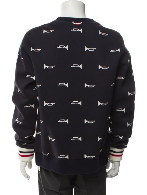 Moncler Printed Crew Neck Sweatshirt