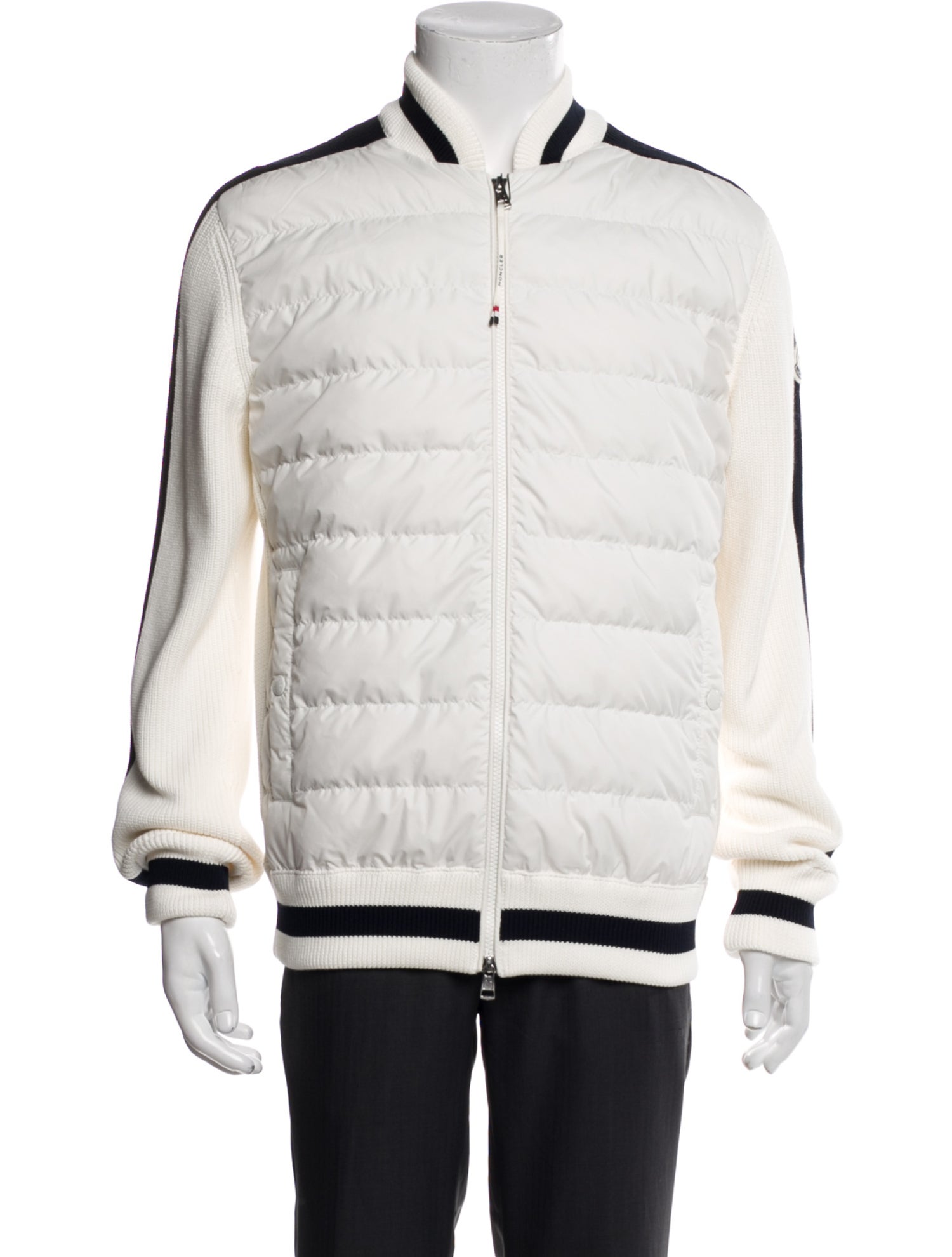 Moncler Striped Bomber Jacket w/ Tags