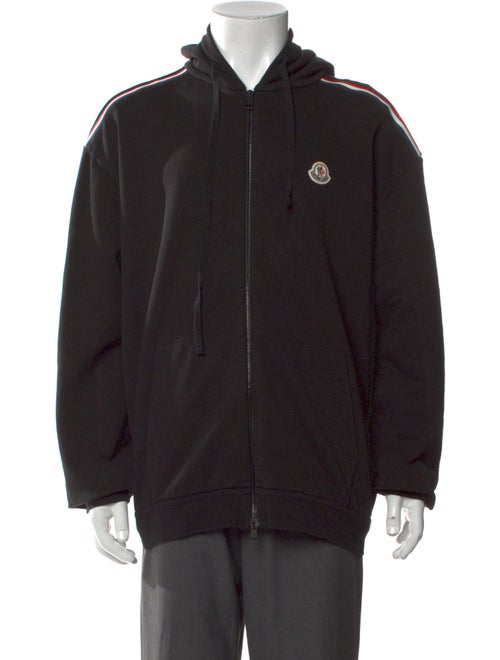 Moncler Striped V-Neck Hoodie