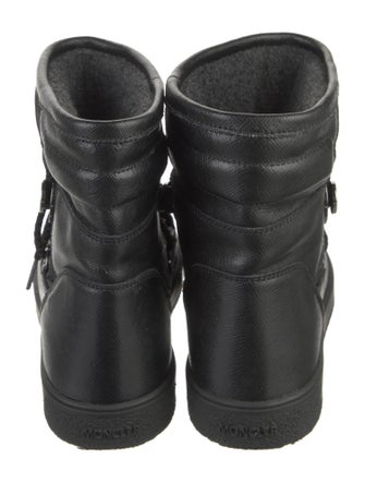 Moncler Leather Lace-Up Boots
