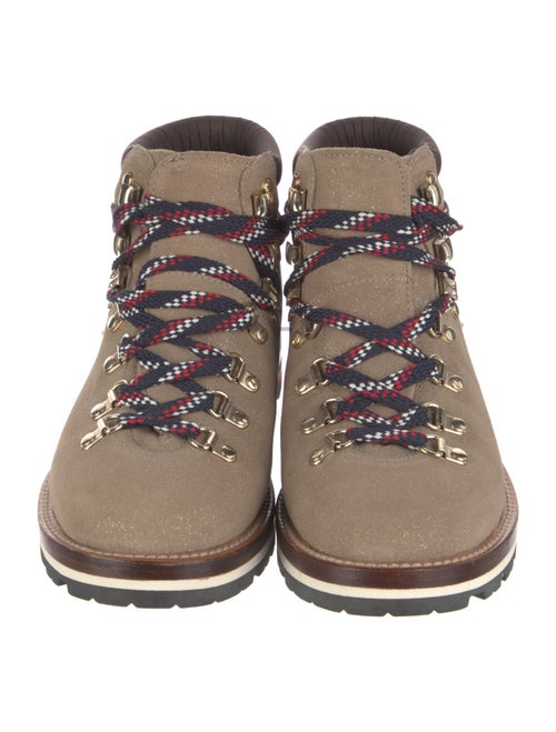 Moncler Suede Lace-Up Boots
