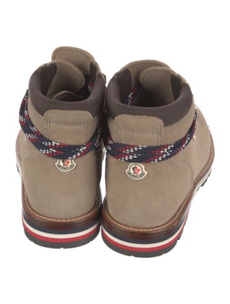 Moncler Suede Lace-Up Boots