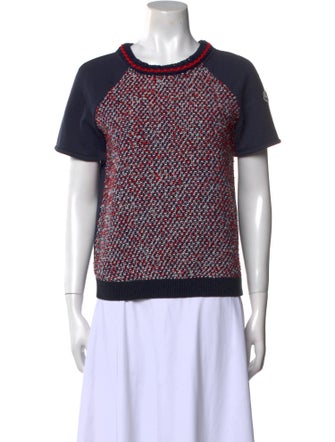 Moncler 2022 Tweed Pattern T-Shirt