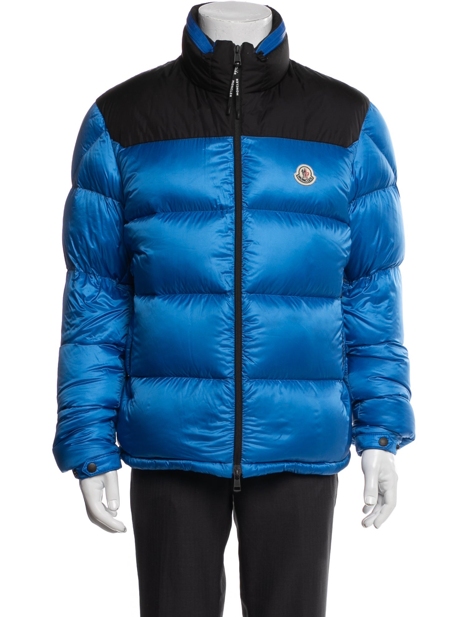 Moncler Colorblock Pattern Puffer Coat