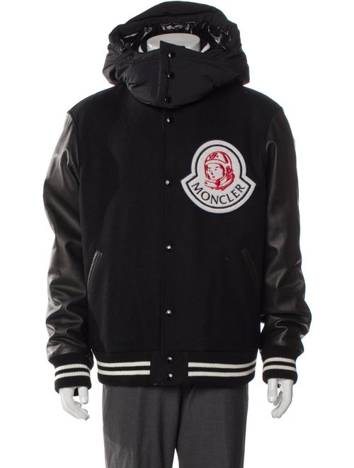 Moncler Signature Logo Striped Puffer Coat