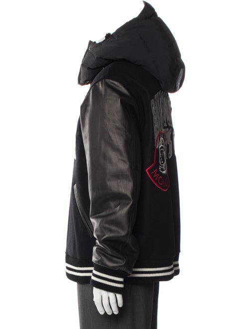 Moncler Signature Logo Striped Puffer Coat